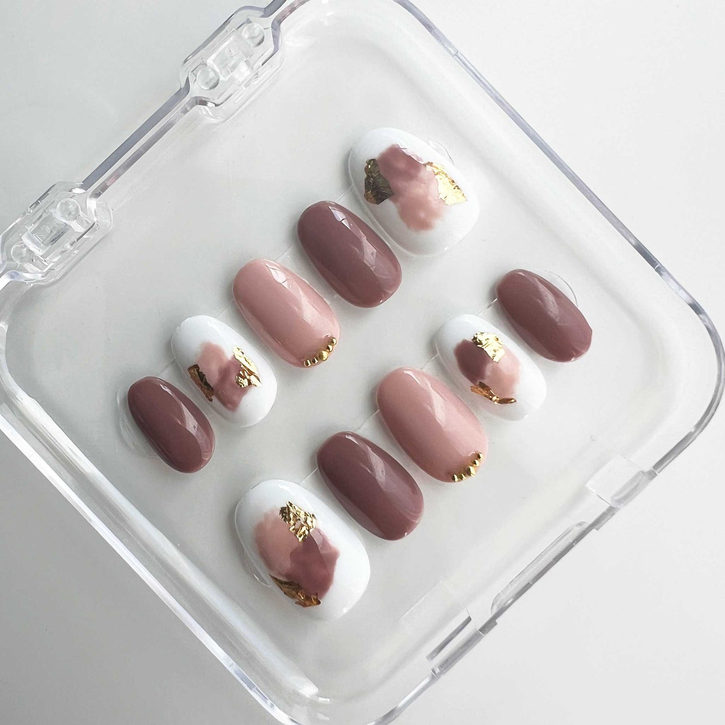 faux ongles modèles Rose des Sables