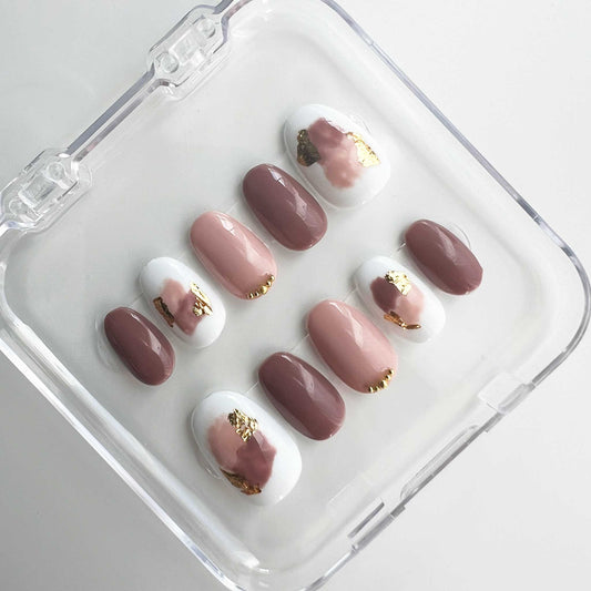 faux ongles modèles Rose des Sables